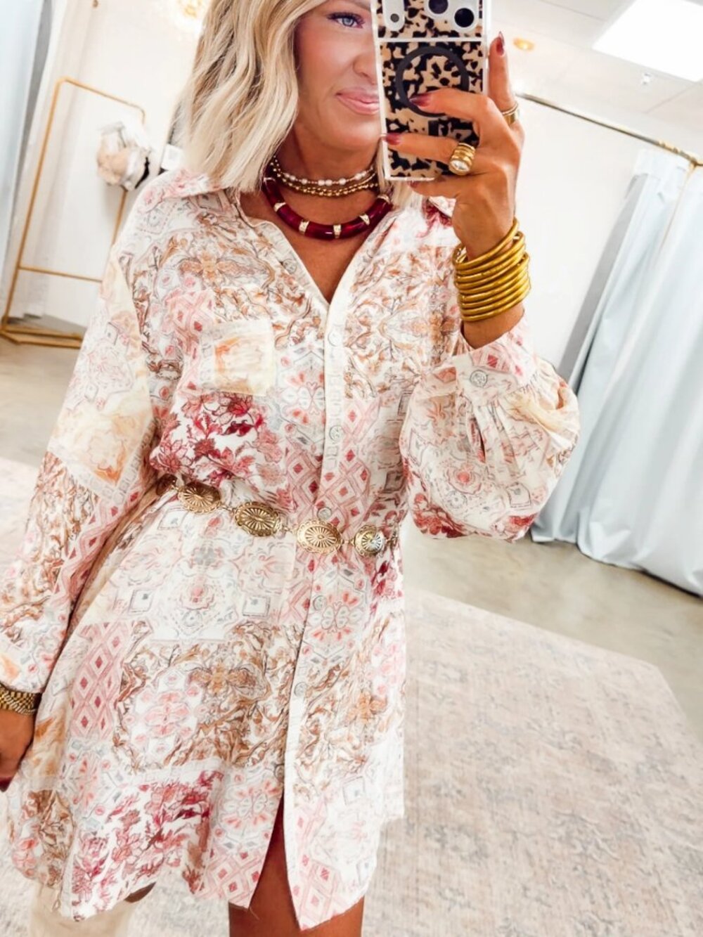 POL The Khloe Tunic In Ivory - Picture 2 of 14